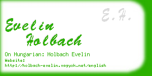 evelin holbach business card